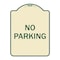 Signmission Designer Series Sign-No Parking, Tan & Green Heavy-Gauge Aluminum, 24" x 18", TG-1824-9947 A-DES-TG-1824-9947 - alternate 1